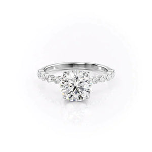 The Khloe Set With A 1.5 Carat Round Lab Diamond