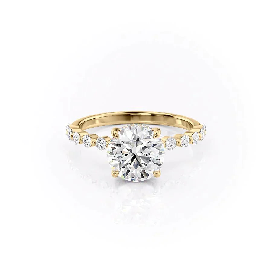 The Khloe Set With A 1 Carat Round Lab Diamond