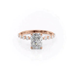 The Khloe Set With A 3 Carat Radiant Lab Diamond