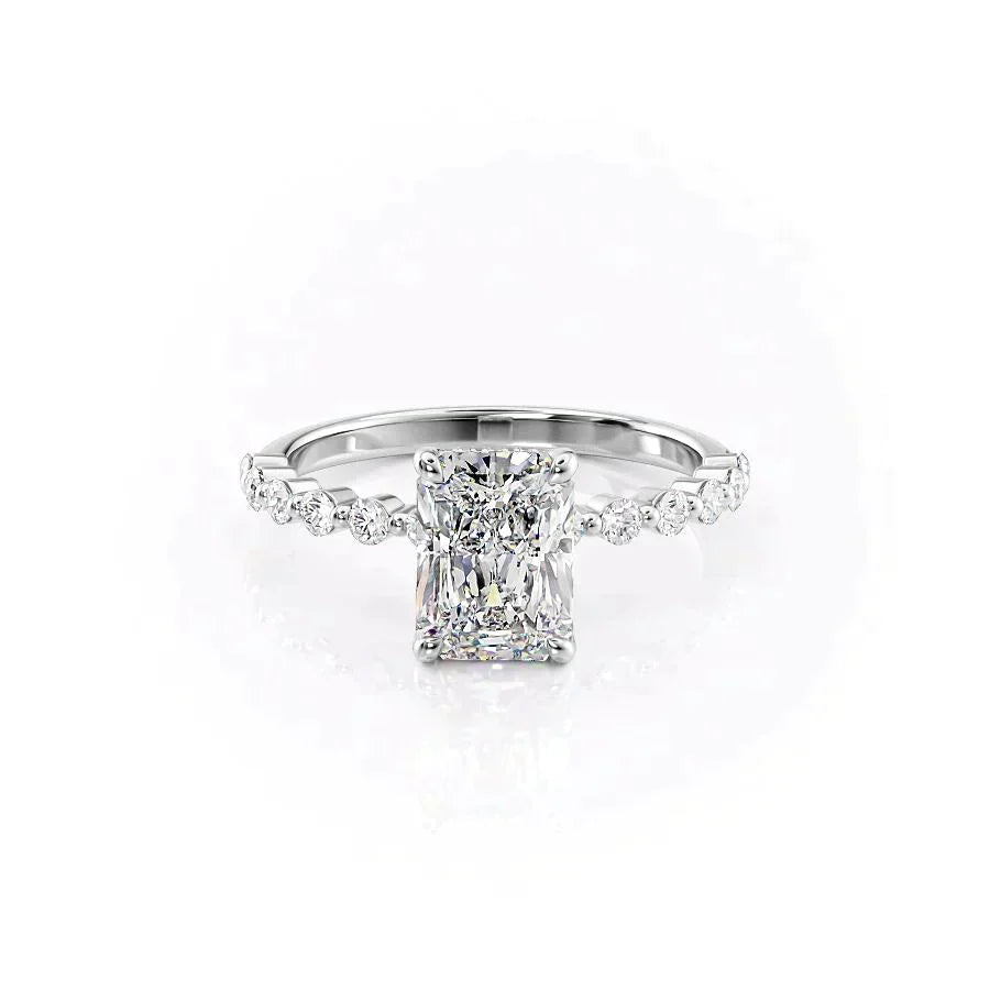 The Khloe Set With A 2 Carat Radiant Lab Diamond