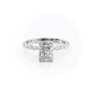 The Khloe Set With A 3 Carat Radiant Lab Diamond
