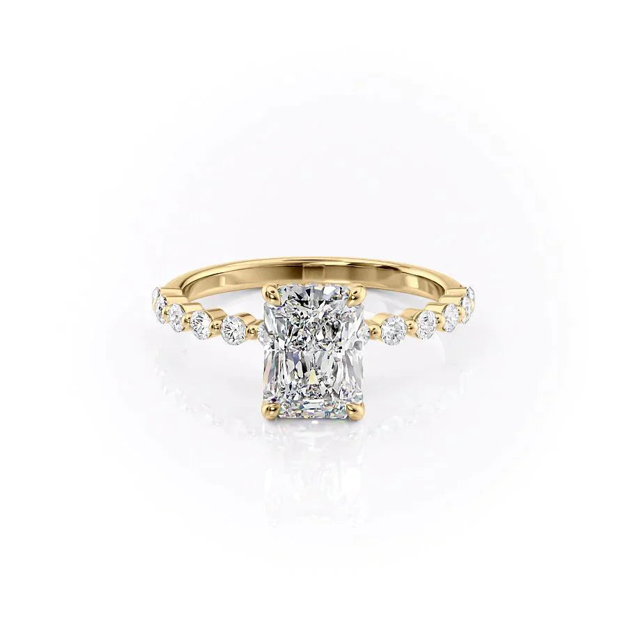 The Khloe Set With A 1.5 Carat Radiant Lab Diamond