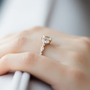 The Chelsea Set With A 3 Carat Emerald Lab Diamond
