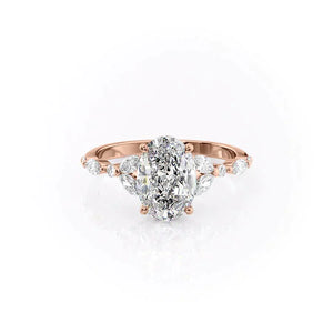 The Chelsea Set With A 2 Carat Oval Lab Diamond