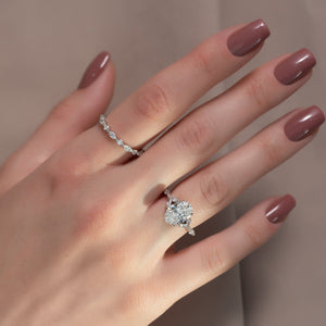 The Chelsea Set With A 2 Carat Oval Lab Diamond