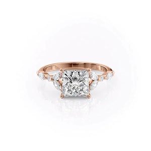 The Chelsea Set With A 2 Carat Princess Lab Diamond