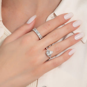 The Chelsea Set With A 3 Carat Pear Lab Diamond