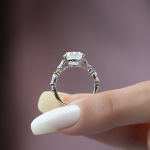 The Chelsea Set With A 3 Carat Pear Lab Diamond