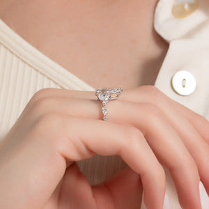 The Chelsea Set With A 3 Carat Pear Lab Diamond