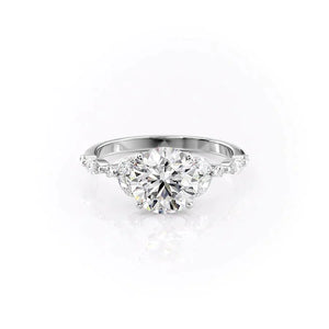 The Chelsea Set With A 1.5 Carat Round Lab Diamond