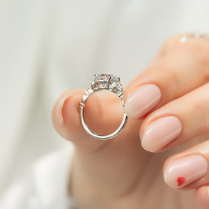 The Chelsea Set With A 2 Carat Round Lab Diamond