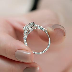 The Chelsea Set With A Round Moissanite