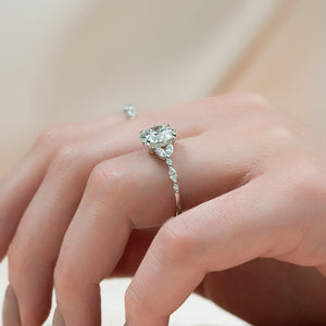 The Chelsea Set With A Round Moissanite