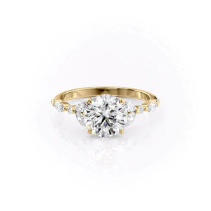 The Chelsea Set With A 2 Carat Round Lab Diamond