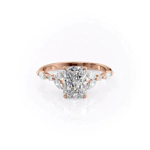 The Chelsea Set With A 1.5 Carat Radiant Lab Diamond