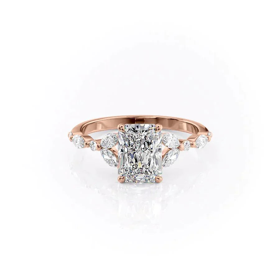 The Chelsea Set With A 1 Carat Radiant Lab Diamond