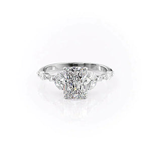 The Chelsea Set With A 2 Carat Radiant Moissanite