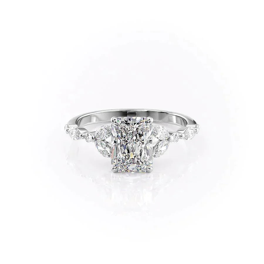 The Chelsea Set With A 1 Carat Radiant Lab Diamond