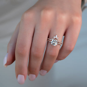 The Stacey Set With A 2 Carat Cushion Lab Diamond