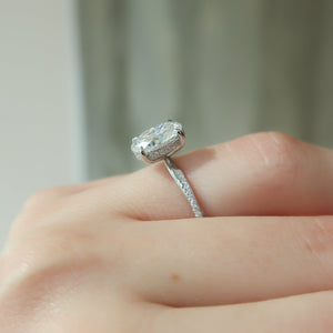 The Stacey Set With A 3 Carat Oval Lab Diamond