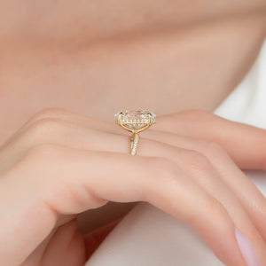 The Stacey Set With A 3 Carat Oval Lab Diamond