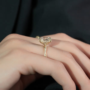 The Stacey Set With A 3 Carat Oval Lab Diamond