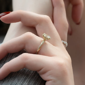 The Stacey Set With A 3 Carat Oval Lab Diamond
