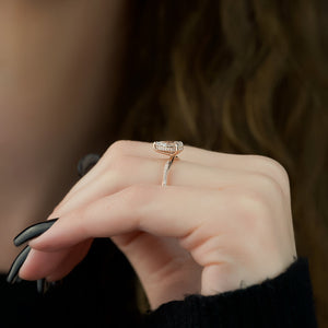 The Stacey Set With A 1.5 Carat Pear Lab Diamond