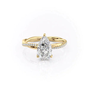 The Stacey Set With A Pear Moissanite