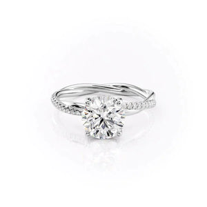 The Stacey Set With A 1 Carat Round Lab Diamond