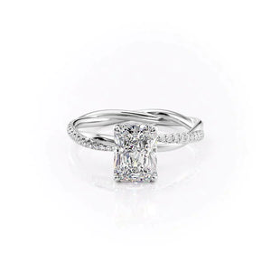 The Stacey Set With A 3 Carat Radiant Lab Diamond