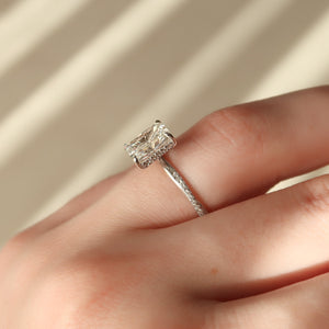 The Stacey Set With A 3 Carat Radiant Lab Diamond