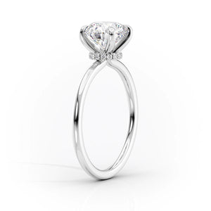 The Nelly Set With A 1.5 Carat Cushion Moissanite