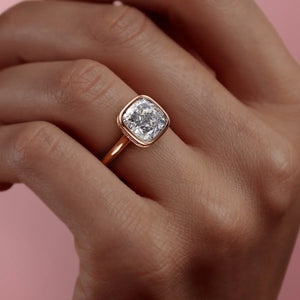 The Charlotte Set With A 1.5 Carat Cushion Moissanite