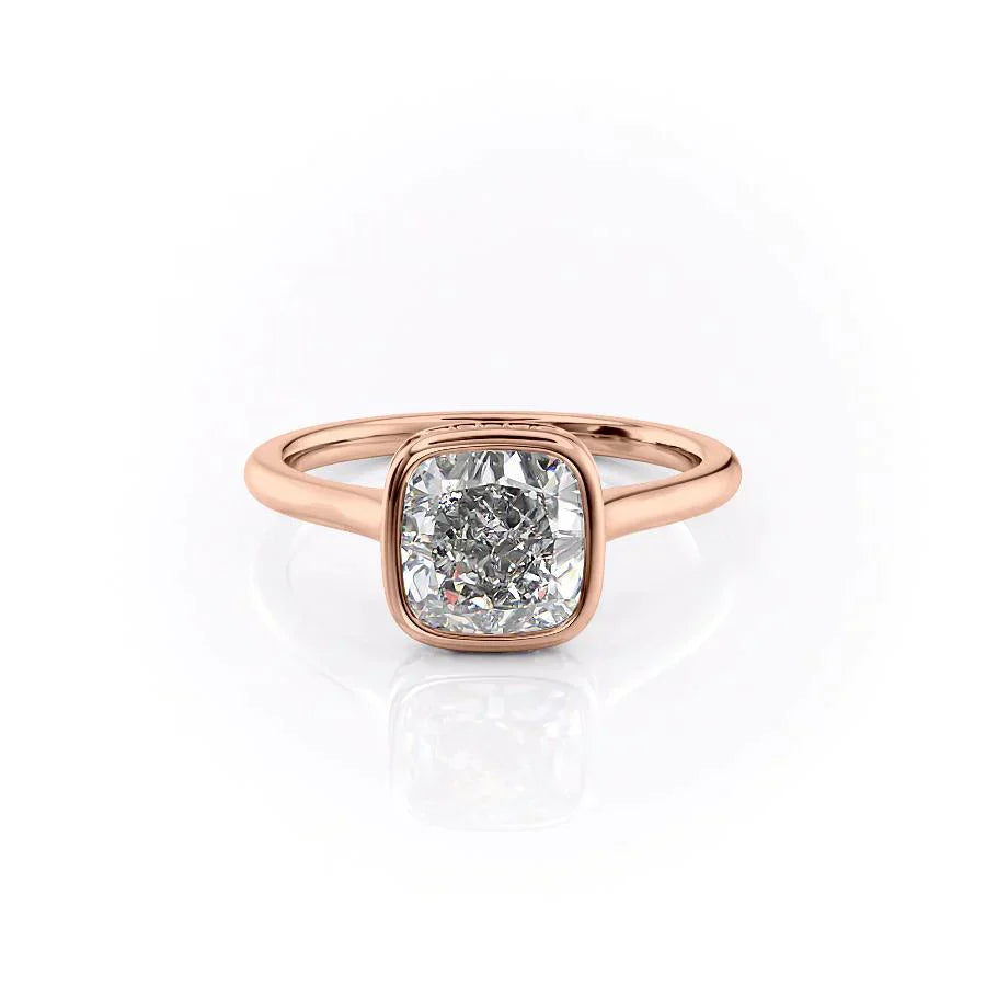 The Charlotte Set With A 2 Carat Cushion Lab Diamond