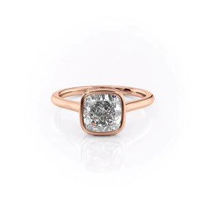 The Charlotte Set With A 2.5 Carat Cushion Moissanite