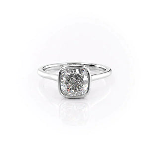 The Charlotte Set With A 1 Carat Cushion Lab Diamond