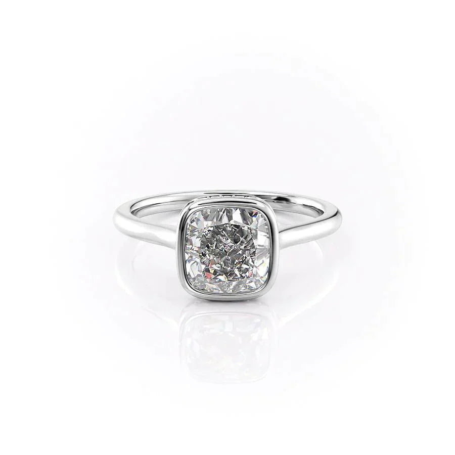 The Charlotte Set With A 4.5 Carat Cushion Moissanite
