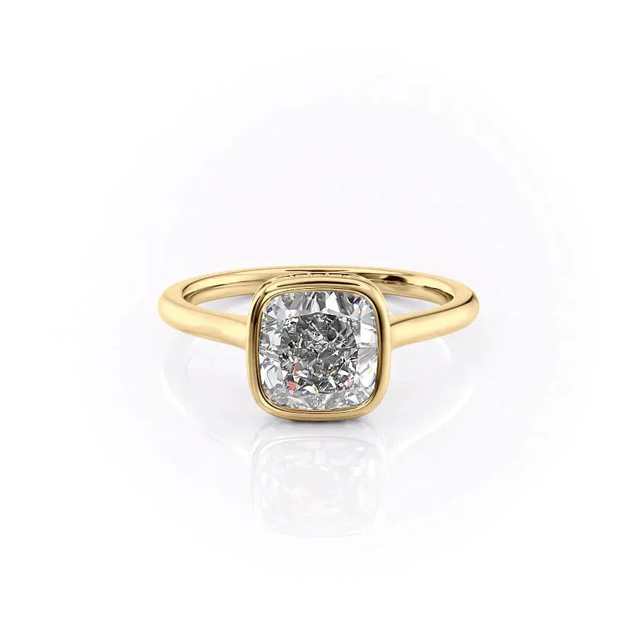 The Charlotte Set With A 3.5 Carat Cushion Moissanite