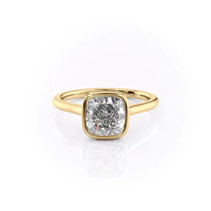 The Charlotte Set With A 1 Carat Cushion Lab Diamond