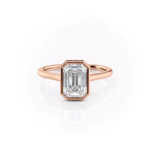 The Charlotte Set With A 1.5 Carat Emerald Lab Diamond