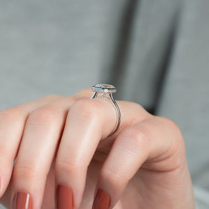 The Charlotte Set With A 3 Carat Emerald Lab Diamond