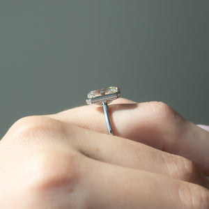 The Charlotte Set With A 3 Carat Emerald Lab Diamond
