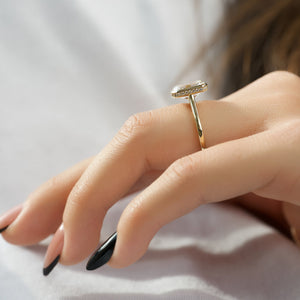 The Charlotte Set With A 3 Carat Emerald Lab Diamond