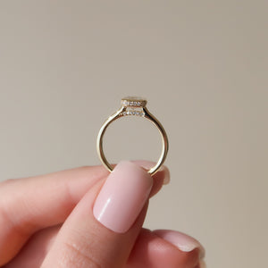 The Charlotte Set With A 3 Carat Emerald Lab Diamond