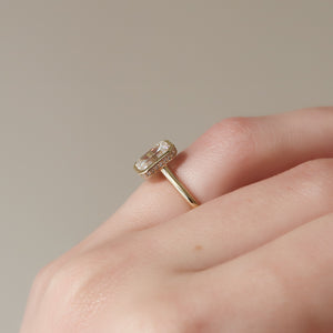 The Charlotte Set With A 3 Carat Emerald Lab Diamond