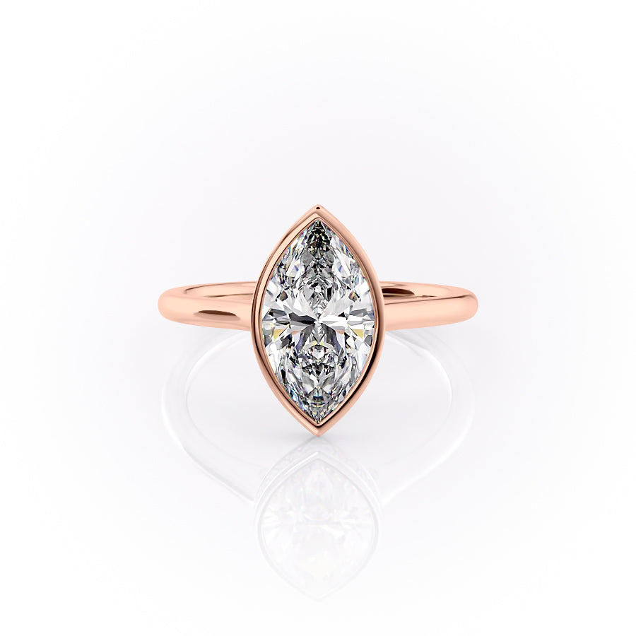 The Charlotte Set With A 1.5 Carat Marquise Lab Diamond