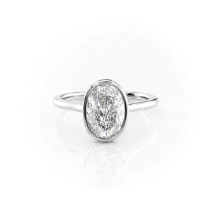 The Charlotte Set With A 1.5 Carat Oval Lab Diamond