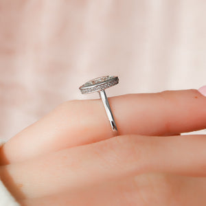 The Charlotte Set With A 3 Carat Oval Lab Diamond