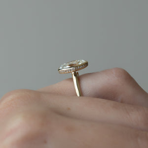The Charlotte Set With A 1 Carat Oval Moissanite